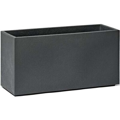 TERAPLAST Fioriera Rock 80 Effetto Cemento Basalt 80 Cm TERAPLAST Fioriera Rock 80 Effetto Cemento Basalt 80 Cm