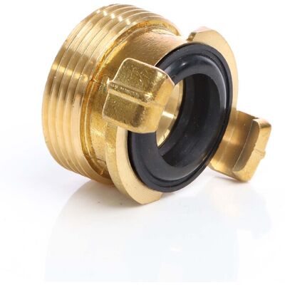 WILTEC Boccola In Ottone Per Tubo Dell'acqua Da Giardino Raccordo Rapido Con Filetto Esterno Dn32 (1 1/4″) WILTEC Boccola In Ottone Per Tubo Dell'acqua Da Giardino Raccordo Rapido Con Filetto Esterno Dn32 (1 1/4″)