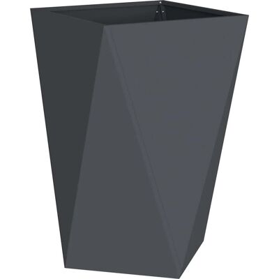 HELLOSHOP26 Fioriera Moderna Da Esterno 50 X 50 X 75 Cm Stile Minimalista Giardino/terrazzo Acciaio Antracite 020053038 HELLOSHOP26 Fioriera Moderna Da Esterno 50 X 50 X 75 Cm Stile Minimalista Giardino/terrazzo Acciaio Antracite 020053038