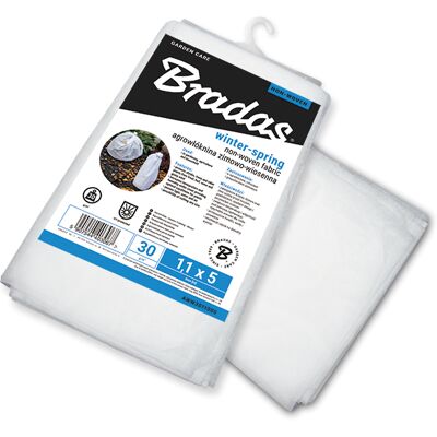BRADAS Aww3016010 5 Volte Feltro Da Giardino, Telone Di Copertura 30 G/m², 1,6 X 10 M, Colore Bianco BRADAS Aww3016010 5 Volte Feltro Da Giardino, Telone Di Copertura 30 G/m², 1,6 X 10 M, Colore Bianco