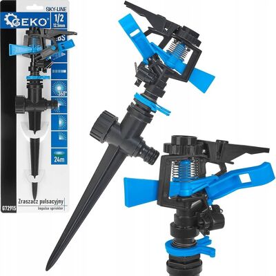 IMPORT Irrigatore Pulse Geko Sky-line Angolo Regolabile 45° A 360° 24m IMPORT Irrigatore Pulse Geko Sky-line Angolo Regolabile 45° A 360° 24m