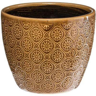 Vaso Atmosphera - Ceramica D14 cm - Ocre, Verde giada Vaso Atmosphera - Ceramica D14 cm - Ocre, Verde giada