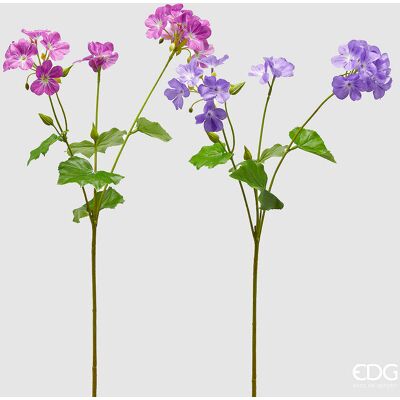 EDG Enzo De Gasperi Geranio Ramo Con Foglie Ass. H 75 Cm Pianta Artificiale Violet Mix 1 Pz EDG Enzo De Gasperi Geranio Ramo Con Foglie Ass. H 75 Cm Pianta Artificiale Violet Mix 1 Pz