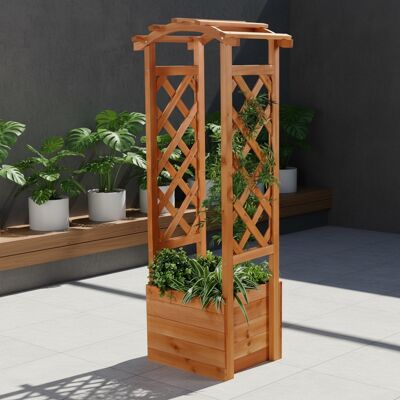 MELKO - Aiuto per arrampicata legno pergolato rosa - Rosa - Garden Arch MELKO - Aiuto per arrampicata legno pergolato rosa - Rosa - Garden Arch