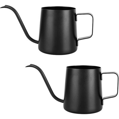 Neptune Set Di 2 Mini Annaffiatoi Neri, 250 Ml - Acciaio Inossidabile - Beccuccio Lungo - Annaffiatoio Da Giardino Per Piante Da Appartamento E Succulente Neptune Set Di 2 Mini Annaffiatoi Neri, 250 Ml - Acciaio Inossidabile - Beccuccio Lungo - Annaffiatoio Da Giardino Per Piante Da Appartamento E Succulente