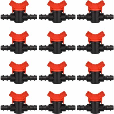OEM 12 Rubinetti Per Tubo Da Giardino, Valvola Per Tubo Di Irrigazione Da 16 Mm, Raccordo Valvola Di Intercettazione In Plastica Per Controllo Dell'acqua Da Giardino Esterno (nero + Rosso) OEM 12 Rubinetti Per Tubo Da Giardino, Valvola Per Tubo Di Irrigazione Da 16 Mm, Raccordo Valvola Di Intercettazione In Plastica Per Controllo Dell'acqua Da Giardino Esterno (nero + Rosso)