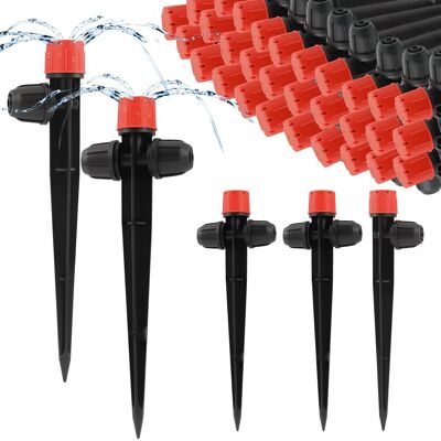 OEM Confezione Da 35 Gocciolatori Per Irrigazione A Goccia, 2 Forme, Parti Bloccate Per Spruzzatore Per Irrigazione A Goccia Per Tubo Da 1/4", Regolabile A 360 Gradi, 8 Fori Con Blocco OEM Confezione Da 35 Gocciolatori Per Irrigazione A Goccia, 2 Forme, Parti Bloccate Per Spruzzatore Per Irrigazione A Goccia Per Tubo Da 1/4", Regolabile A 360 Gradi, 8 Fori Con Blocco