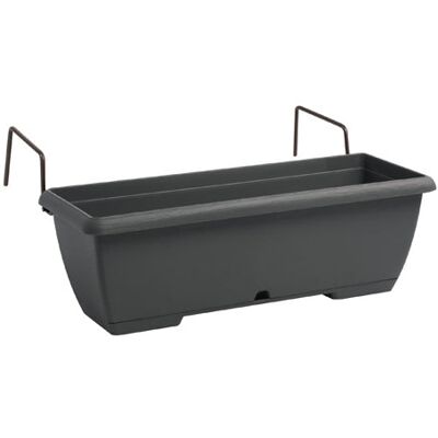 ALTRO Terrae Cassetta Con Sottocassetta E Portacassetta In Ferro 54.5x32.5x11h Grigio Fumo Plastecnic ALTRO Terrae Cassetta Con Sottocassetta E Portacassetta In Ferro 54.5x32.5x11h Grigio Fumo Plastecnic