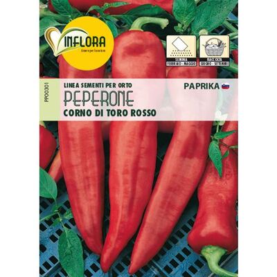 PAPILLON Semi Orto "peperone Corno Toro Rosso" - Cf. Busta 1,5 Gr. PAPILLON Semi Orto "peperone Corno Toro Rosso" - Cf. Busta 1,5 Gr.
