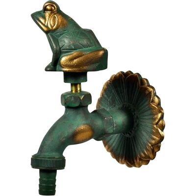 OEM Rubinetto Nostalgie "frog" 11206, 1/2", Effetto Ottone Patinato, Lunga Distanza Dalla Parete, Rosone A Parete Grande OEM Rubinetto Nostalgie "frog" 11206, 1/2", Effetto Ottone Patinato, Lunga Distanza Dalla Parete, Rosone A Parete Grande