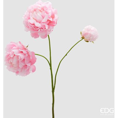 EDG Enzo De Gasperi Peonia Ramo X3 Con H 67 Cm Pianta Artificiale Colore Rosa Scuro EDG Enzo De Gasperi Peonia Ramo X3 Con H 67 Cm Pianta Artificiale Colore Rosa Scuro