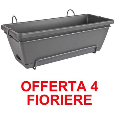 ALTRO Offerta 4 Fioriera Barcelona Allin1 50cm Anthracite ALTRO Offerta 4 Fioriera Barcelona Allin1 50cm Anthracite