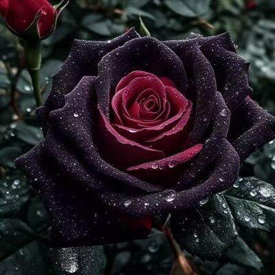 AULEDIO Semi Di Rosa Nera, 600 Semi – Fiori Esotici Profumati – Per Balcone, Cortile E Giardino AULEDIO Semi Di Rosa Nera, 600 Semi – Fiori Esotici Profumati – Per Balcone, Cortile E Giardino
