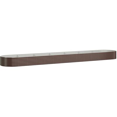 HELLOSHOP26 Fioriera A Rialzata Letto Piante Fiori Terrazza Giardino Acciaio Verniciato A Polvere Marrone 020039554 HELLOSHOP26 Fioriera A Rialzata Letto Piante Fiori Terrazza Giardino Acciaio Verniciato A Polvere Marrone 020039554
