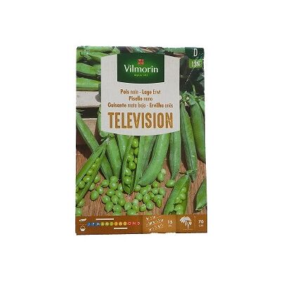 VILMORIN Guisante Seeds Mata Baja Television, 150 Gr - VILMORIN Guisante Seeds Mata Baja Television, 150 Gr -