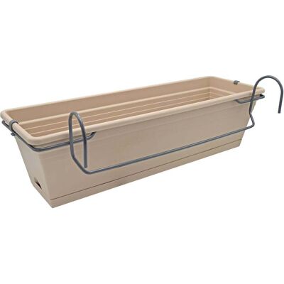 ALTRO Set Fioriera Da Balcone 60cm Warm Taupe Florus ALTRO Set Fioriera Da Balcone 60cm Warm Taupe Florus