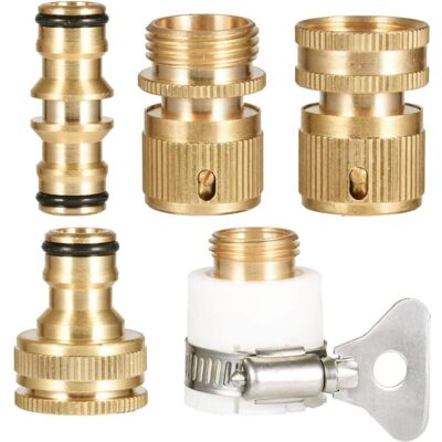 OEM Set Da 5 Pezzi Di Connettori Per Tubo Da Giardino In Ottone, Connettori Per Rubinetto, Connettori Per Tubo Da Giardino, Connettori Per Rubinetto In Ottone, Connettori Per Rubinetto Filettati Da 1/2 E OEM Set Da 5 Pezzi Di Connettori Per Tubo Da Giardino In Ottone, Connettori Per Rubinetto, Connettori Per Tubo Da Giardino, Connettori Per Rubinetto In Ottone, Connettori Per Rubinetto Filettati Da 1/2 E