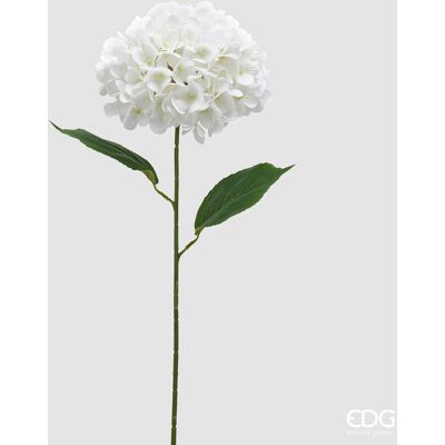EDG Enzo De Gasperi Ortensia Ramo Con Foglie H 70 Cm Pianta Artificiale Bianco EDG Enzo De Gasperi Ortensia Ramo Con Foglie H 70 Cm Pianta Artificiale Bianco