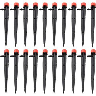 AULEDIO 20 Irrigatori 360° Con Flusso Regolabile – Ugelli In Plastica Resistenti Ai Raggi Uv – Per Giardino – Rosso AULEDIO 20 Irrigatori 360° Con Flusso Regolabile – Ugelli In Plastica Resistenti Ai Raggi Uv – Per Giardino – Rosso