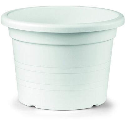 VECA Vaso Cilindro 100 Con Rulli Bianco - 100 Cm VECA Vaso Cilindro 100 Con Rulli Bianco - 100 Cm