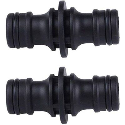 OEM Raccordo Doppio Maschio In Plastica E Metallo Rinforzati Per Tubo Da Giardino - Confezione Da 2, Compatibile Universalmente OEM Raccordo Doppio Maschio In Plastica E Metallo Rinforzati Per Tubo Da Giardino - Confezione Da 2, Compatibile Universalmente