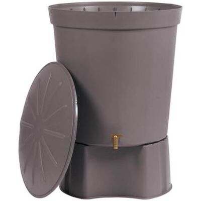 GRAF Suinga - Serbatoio D'Acqua In Polipropilene Da 300 L. Recuperatore D'Acqua 82x86 Cm, Con Base Di Supporto 53 X 33 Cm, Grigio GRAF Suinga - Serbatoio D'Acqua In Polipropilene Da 300 L. Recuperatore D'Acqua 82x86 Cm, Con Base Di Supporto 53 X 33 Cm, Grigio
