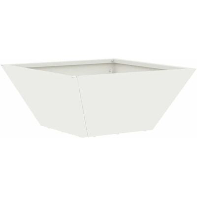 HELLOSHOP26 Portavaso Da Giardino Trapezoidale Moderno E Versatile Per Esterni 35 X 35 X 15 Cm In Acciaio Laminato A Freddo Bianco 020052356 HELLOSHOP26 Portavaso Da Giardino Trapezoidale Moderno E Versatile Per Esterni 35 X 35 X 15 Cm In Acciaio Laminato A Freddo Bianco 020052356