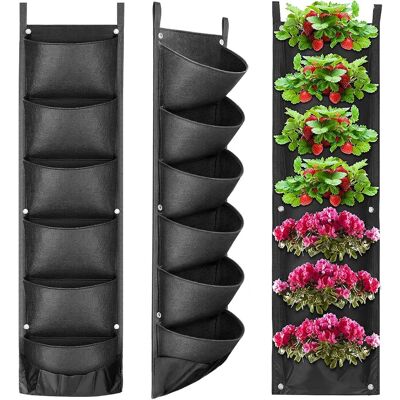 OEM Vendita Borsa Per Piante Verticali 7 Tasche Borsa Per Piante Da Parete Fioriera Sospesa Per Piante Verticali, Materiale In Feltro, Riutilizzabile E Traspirante, Vasi Per Piante Per Interni Ed Esterni OEM Vendita Borsa Per Piante Verticali 7 Tasche Borsa Per Piante Da Parete Fioriera Sospesa Per Piante Verticali, Materiale In Feltro, Riutilizzabile E Traspirante, Vasi Per Piante Per Interni Ed Esterni
