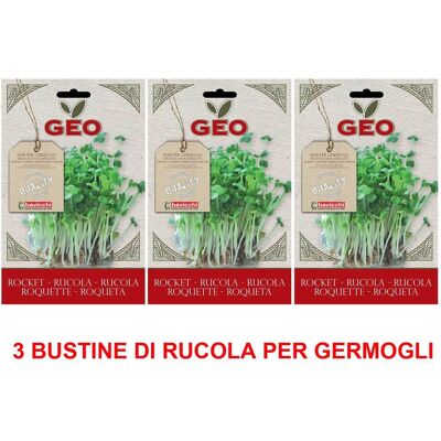 ALTRO 3 Confezioni Di Semi Bio Di Rucola Per Germogli 30gr ALTRO 3 Confezioni Di Semi Bio Di Rucola Per Germogli 30gr
