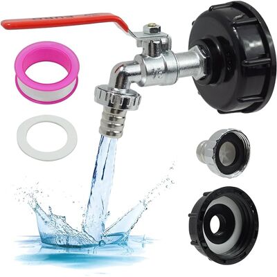 OEM Rubinetto Per Serbatoio D'Acqua Da 1/2" 1000l, Con Adattatore, Raccordo Per Tubo Flessibile E Valvola Di Sicurezza, Adatto Per Serbatoi D'Acqua. OEM Rubinetto Per Serbatoio D'Acqua Da 1/2" 1000l, Con Adattatore, Raccordo Per Tubo Flessibile E Valvola Di Sicurezza, Adatto Per Serbatoi D'Acqua.