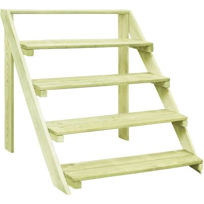 VIDAXL - Piedistallo Per Piante 80x80x80 Cm Legno Di Pino Impregnato VIDAXL - Piedistallo Per Piante 80x80x80 Cm Legno Di Pino Impregnato