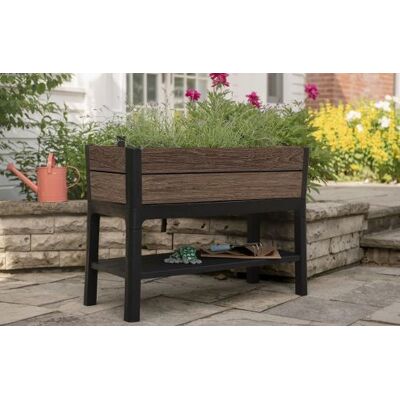 Keter Fioriera Esterno Deco Effetto Noce Capacità 120l 113x47,5x79,8h Cm (05059) Keter Fioriera Esterno Deco Effetto Noce Capacità 120l 113x47,5x79,8h Cm (05059)