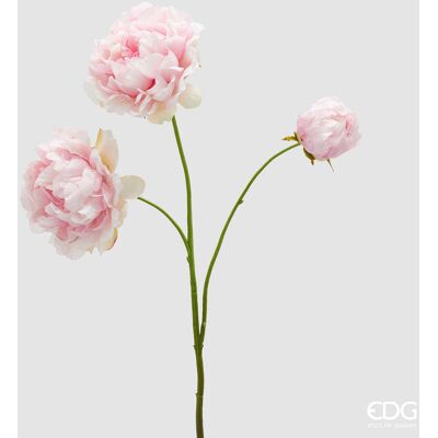 EDG Enzo De Gasperi Peonia Ramo X3 Con H 67 Cm Pianta Artificiale Colore Rosa EDG Enzo De Gasperi Peonia Ramo X3 Con H 67 Cm Pianta Artificiale Colore Rosa