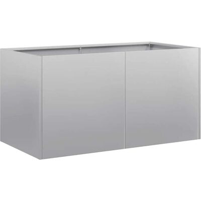 HELLOSHOP26 Fioriera Moderna 80 X 40 X 40 Cm Con Fondo Aperto Per Piante E Ortaggi In Acciaio Zincato 020051462 HELLOSHOP26 Fioriera Moderna 80 X 40 X 40 Cm Con Fondo Aperto Per Piante E Ortaggi In Acciaio Zincato 020051462