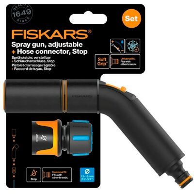 Fiskars Irrigatore Jet Sprinkler Head 5 Funzioni Manico Ergonomico Fiskars Irrigatore Jet Sprinkler Head 5 Funzioni Manico Ergonomico