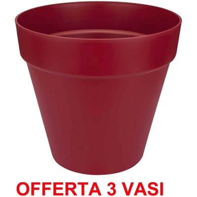 ALTRO Offerta 3 Vaso Loft Urban Round 30 Cranberry Red ALTRO Offerta 3 Vaso Loft Urban Round 30 Cranberry Red