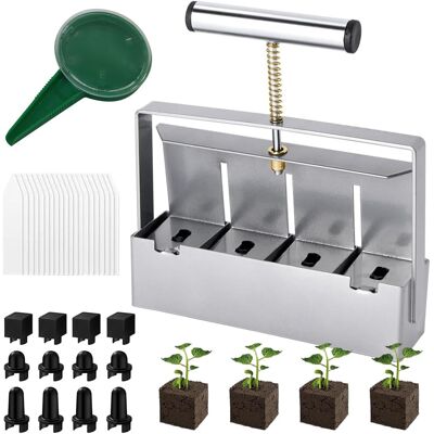 Neptune Bloccatore Manuale Del Terreno, Creatori Di Blocchi Di Semi Da 4x2 Pollici, Pressa Per Piantine, Strumento Manuale Per Il Bloccaggio Del Terreno Con Aiuto Per La Semina, Per Piantagione E Trapianto Neptune Bloccatore Manuale Del Terreno, Creatori Di Blocchi Di Semi Da 4x2 Pollici, Pressa Per Piantine, Strumento Manuale Per Il Bloccaggio Del Terreno Con Aiuto Per La Semina, Per Piantagione E Trapianto