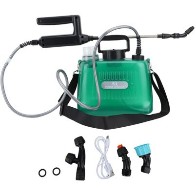 XISRENS Spruzzatore Elettrico Automatico Portatile Da 5 Litri E 2000 Mah Alimentato A Batteria Con 4 Ugelli, Spruzzatore Elettrico Per Diserbanti Per Lavaggio Auto E Giardinaggio XISRENS Spruzzatore Elettrico Automatico Portatile Da 5 Litri E 2000 Mah Alimentato A Batteria Con 4 Ugelli, Spruzzatore Elettrico Per Diserbanti Per Lavaggio Auto E Giardinaggio