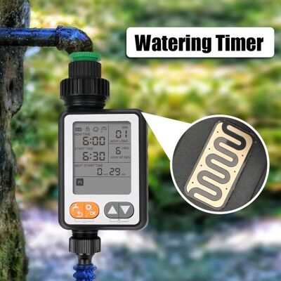 AULEDIO Timer Irrigazione Digitale – Programmatore Automatico Con Sensore Pioggia, Sistema Irrigazione Giardino AULEDIO Timer Irrigazione Digitale – Programmatore Automatico Con Sensore Pioggia, Sistema Irrigazione Giardino
