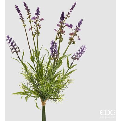 EDG Enzo De Gasperi Pianta Artificiale Lavanda Cespuglio Con Foglie H 36 Cm – Lavanda Decorativa Realistica Design Naturale EDG Enzo De Gasperi Pianta Artificiale Lavanda Cespuglio Con Foglie H 36 Cm – Lavanda Decorativa Realistica Design Naturale