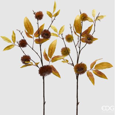 EDG Enzo De Gasperi Castagno Ramo Con Foglie E 5 Rami Ass. H 98 Cm Autumn Giallo Marrone 1 Pz EDG Enzo De Gasperi Castagno Ramo Con Foglie E 5 Rami Ass. H 98 Cm Autumn Giallo Marrone 1 Pz