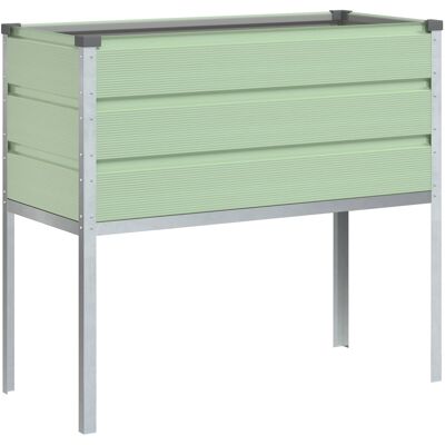 HELLOSHOP26 Fioriera Rialzata Moderna Per Giardino 100 X 45 X 90 Cm Stile Industriale Finitura Lucida In Acciaio Zincato Verde Pastello 020059294 HELLOSHOP26 Fioriera Rialzata Moderna Per Giardino 100 X 45 X 90 Cm Stile Industriale Finitura Lucida In Acciaio Zincato Verde Pastello 020059294