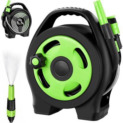 BAKAJI Avvolgitubo Da Giardino Con Tubo In Pvc Da 12 Metri E Annaffiatoio 2 Connettori BAKAJI Avvolgitubo Da Giardino Con Tubo In Pvc Da 12 Metri E Annaffiatoio 2 Connettori