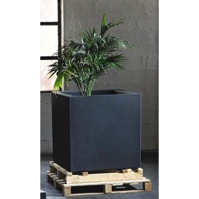 ELBI Cubo Liscio In Resina Fenice Cm. 45 Antracite ELBI Cubo Liscio In Resina Fenice Cm. 45 Antracite