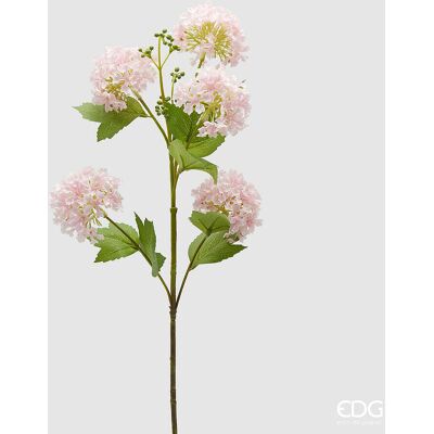 EDG Enzo De Gasperi Viburno Ramo X5 Con Foglie Pianta Artificiale H 80 Cm D 10 Cm Rosa EDG Enzo De Gasperi Viburno Ramo X5 Con Foglie Pianta Artificiale H 80 Cm D 10 Cm Rosa