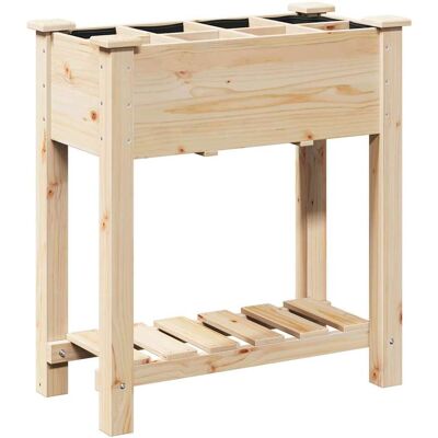 HELLOSHOP26 Fioriera Da Giardino Con Ripiano 71 X 37 X 76,5 Cm Resistente Per Uso Esterno Stile Rustico Legno Beige 020058851 HELLOSHOP26 Fioriera Da Giardino Con Ripiano 71 X 37 X 76,5 Cm Resistente Per Uso Esterno Stile Rustico Legno Beige 020058851