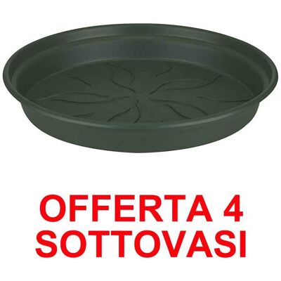 ALTRO Elho - Offerta 4 Sottovaso Green Basics Saucer 22cm Verde ALTRO Elho - Offerta 4 Sottovaso Green Basics Saucer 22cm Verde
