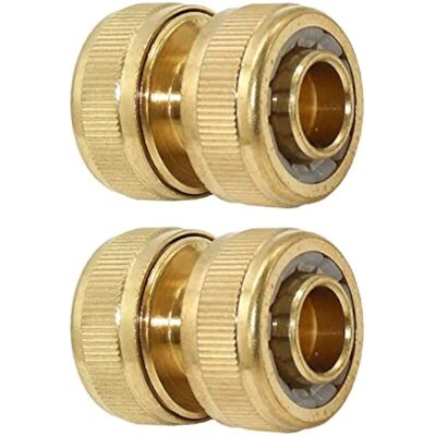 OEM Kit Di Riparazione Per Tubo Da Giardino In Ottone Da 19 Mm (3/4 Di Pollice), Raccordo Per Pluviale, Prolunga Con Connettore A Soluzione Rapida, Riparazione Veloce (confezione Da 2) OEM Kit Di Riparazione Per Tubo Da Giardino In Ottone Da 19 Mm (3/4 Di Pollice), Raccordo Per Pluviale, Prolunga Con Connettore A Soluzione Rapida, Riparazione Veloce (confezione Da 2)