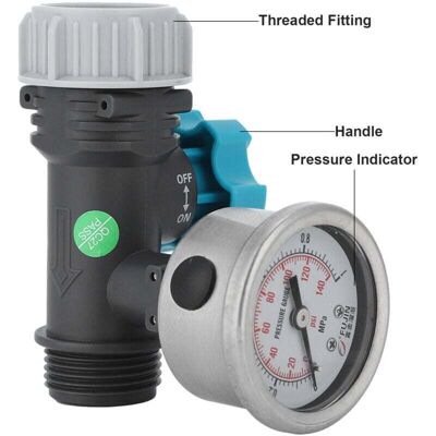 OEM Valvola Di Regolazione Della Pressione Dell'acqua Con Manometro Integrato – Regolatore Pneumatico Per Irrigazione Di Giardini E Serre, 1 Pezzo OEM Valvola Di Regolazione Della Pressione Dell'acqua Con Manometro Integrato – Regolatore Pneumatico Per Irrigazione Di Giardini E Serre, 1 Pezzo