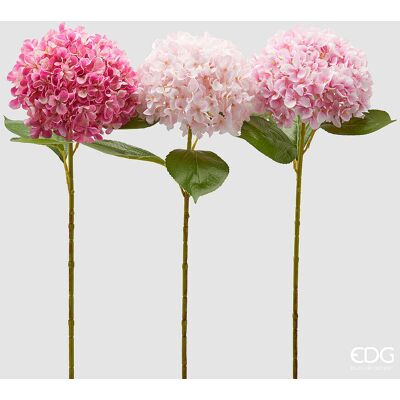EDG Enzo De Gasperi Ortensia Ramo Con Foglie Ass. H 65 Cm Pianta Artificiale Colore Rosa 1 Pz EDG Enzo De Gasperi Ortensia Ramo Con Foglie Ass. H 65 Cm Pianta Artificiale Colore Rosa 1 Pz